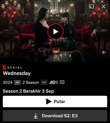 Wednesday Season Dua Netflix Tayang September 2025
