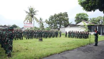 Prajurit TNI di Lumajang Tekankan Kesiapsiagaan 