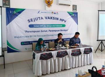 Balai POM Jember Gelar Vaksinasi HPV