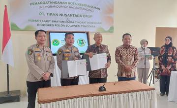 Tiran Group dan RS Bhayangkara Kendari Kerjasama Kesehatan 