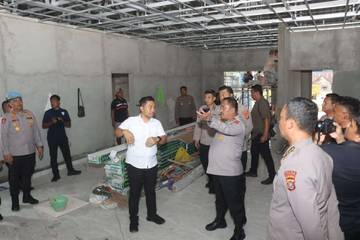 Kapolda Sultra Cek Pembangunan SPPG Polri di Kendari