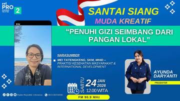 Peringatan Hari Gizi Nasional Dorong Konsumsi Pangan Lokal 