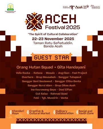 Dinas Kebudayaan dan Pariwisata Gelar Aceh Festival 2025