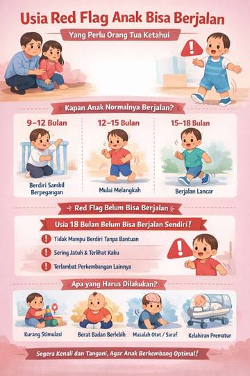 Usia Redflag Anak Bisa Berjalan yang Perlu Diketahui