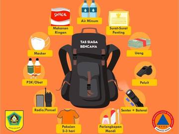 Ketahui Isi Tas Bencana Saat Kondisi Darurat