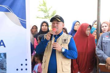 Bupati Aceh Utara Serahkan Kunci Huntara