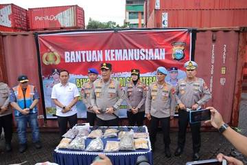 Polda Sulsel Peduli Korban Bencana Aceh 