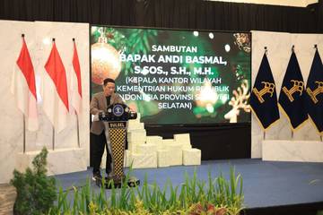 Kakanwil Hadiri Perayaan Natal Oikumene Notaris-PPAT Sulsel