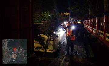 Pohon Tua Patah di Depan Stadion Kanjuruhan, Satu Kendaraan Tertimpa