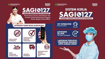 SAGI 127 Kanal Aduan Program Makan Bergizi Gratis
