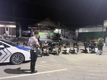 Balap Liar Depan Bandara Malinau, Sebelas Kendaraan Terjaring