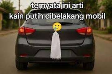 Arti Kain Putih Terikat diMobil, Bukan Sekadar Hiasan