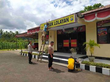 Kapolsek Lolayan AKP Johan Renovasi Mako Usai Dilantik