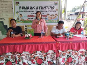 Camat Yelly Soput Pimpin Musrenbang Desa Poopoh