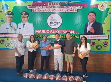 Cabor Basket dan Voli Kecipratan Bantuan KONI Sulut