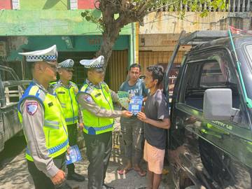 Pengemudi Pick Up di Kota Bima Diberi Imbauan