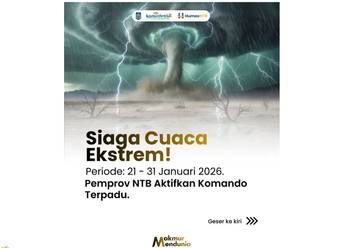 Pemprov NTB Aktifkan Komando Terpadu Hadapi Potensi Bencana