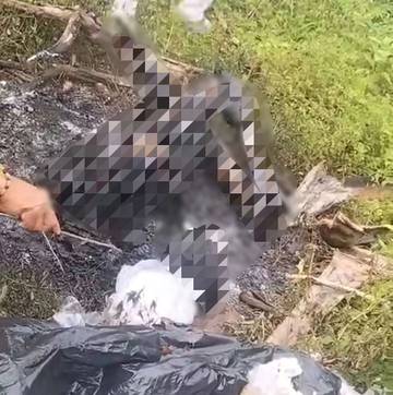 Warga Sekotong Temukan Mayat Terbakar di Tumpukan Sampah