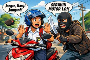 Pelajar bawa Motor, Rawan Menjadi korban Jambret 