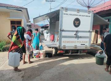 Kodam I/BB Salurkan Air Bersih untuk Korban Bencana