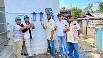 Tim LPPM USK Buatkan AirBersih Untuk KorbanBencana Alam