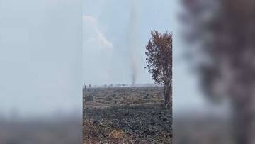 Setelah Salat-Istisqa, Muncul Puting Beliung di Kawasan Karhutla