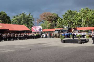 Apel Gabungan Kesiapan Pengamanan menjelang pergantian Tahun Baru