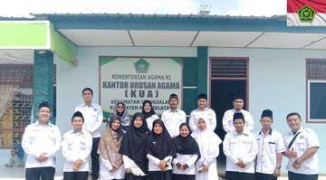 Monev Awal Tahun, Kemenag Nisel Kunjungi KUA Telda