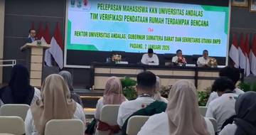 Sebanyak 400 Mahasiswa Unand Bantu Verifikasi Dampak Bencana