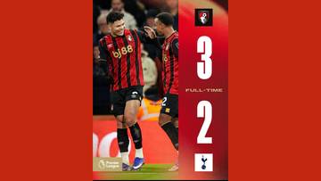 Drama Lima Gol Mewarnai Kemenangan Tipis Bournemouth