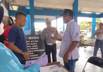 BNNK Kobar Tes Urine Sopir Angkutan Darat Nataru