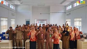 Sertijab Kepala Dinas dan DWP Dispora Kobar Berlangsung Khidmat 