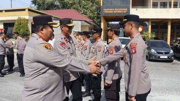 Wakapolda Kalteng Lakukan Pengawasan Personel Polresta Palangka Raya
