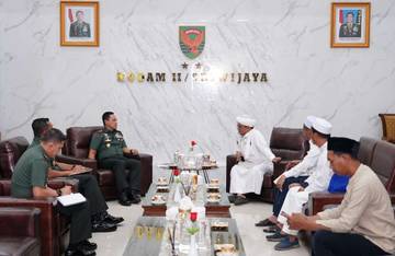 Persiapan Haul, Panitia Ziarah Kubra Temui Pangdam II/Sriwijaya
