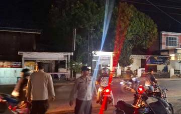 Polsek Martapura Patroli Antisipasi Balap Liar