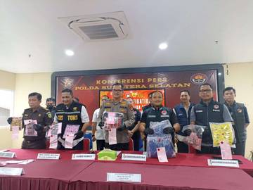 Ditresnarkoba Polda Sumsel Ungkap Kasus Etomidate
