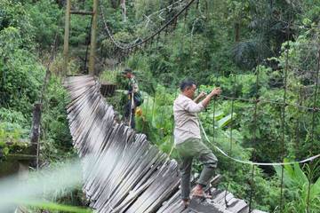Jembatan Putus di OKU Selatan, Sembilan Warga Terluka