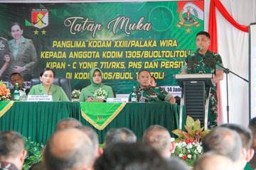 Kunker Ke Buol, Pangdam Tekankan Pentingnya Integritas Prajurit