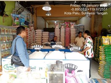Harga Beras di Palu Stabil Sesuai HET