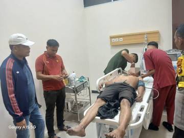Pelaku Curanmor Dihajar Massa di Kampar Kiri Hilir