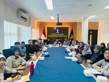 Kanwil Kemenkum Riau Perkuat Sinergi MPDN se-Provinsi Riau