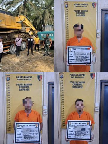 Tambang Ilegal di Tapung Digerebek, Tiga Orang Diamankan