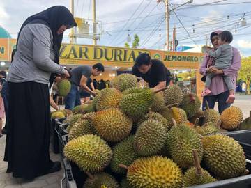 Bazar Durian Jemongko dan Balai Karangan di Pontianak 