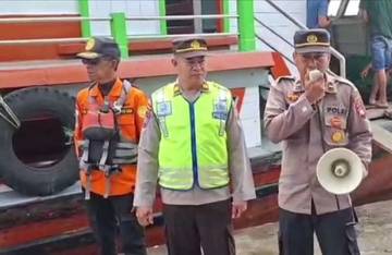 Polres Kubu Raya Imbau Keselamatan Penumpang Transportasi Air