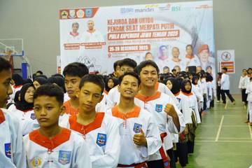 Ratusan Pesilat Merpati Putih Bertanding di Purbalingga