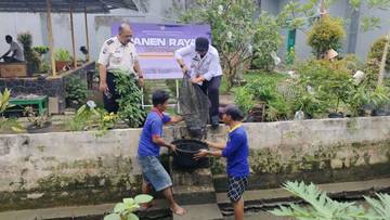 Rutan Banyumas Gelar Panen Raya Budidaya Lele