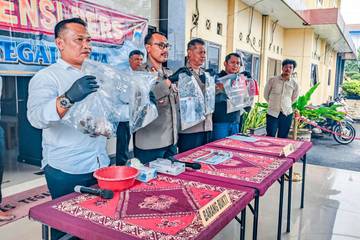 Polres Tegal Tangkap Dua Tersangka Anak Kasus Narkoba