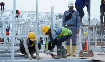 Adhi Karya dan BUMN Bangun Huntara di Aceh Tamiang