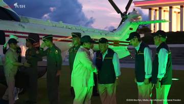 Rangkaian Kunker Kalimantan, Presiden Prabowo Tiba di IKN