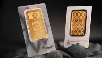 Harga Emas Antam Turun Rp15.000 Hari Ini
